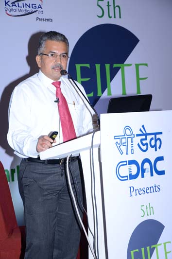 Col.A.K.Nath( Retd.),ED, CDAC, Govt. of India addressing the event